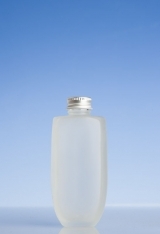 Frosted Glass Bottles, with 24mm Caps